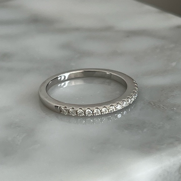 GRA moissanites diamonds 💎 Semi eternity band 15 brilliant cut 💎 - Picture 5 of 6
